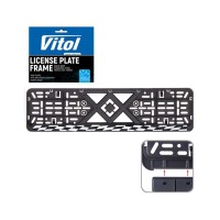 Рамка номерного знака Vitol з рельєфним написом SPORT (RN-VCH-15650-SR-SPT)