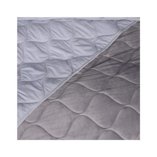 Покривало MirSon №5051 Velor charm Light gray 150х210 см (2200008376833)