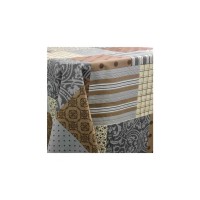 Скатертина Прованс водовiдштовхуюча Simfoni Печворк Какао 220х140 см (4823093411821)