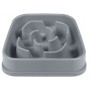 Посуд для собак Dexas Силіконова квадратна миска Slow Maze Feeder для повільного годування 1.44 л світло-сіра (0084297309930)
