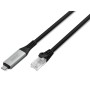 Дата кабель USB-C to RJ45 Ethernet 2.0m CAT6A S/FTP 1Gbps LSZH Digitus (AK-300601-020-S)