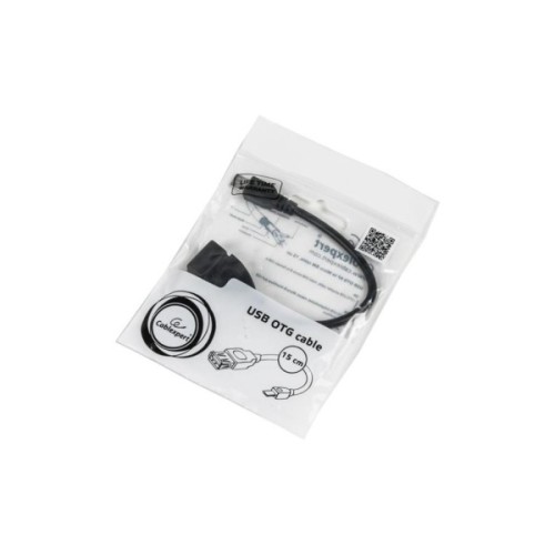 Перехідник OTG USB 2.0 AF to Micro 5P 0.15m Cablexpert (A-OTG-AFBM-03)