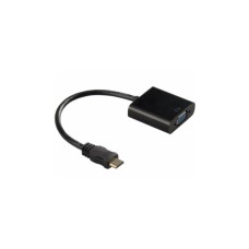 Перехідник mini HDMI M to VGA F 0.3m 4K/2K black Voltronic (YT-C-mnHDMI(M)/VGA(F)-B)