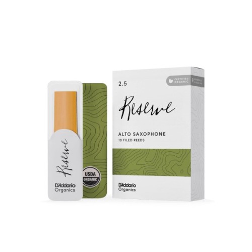 Тростина для саксофона D'Addario Organic Reserve - Alto Sax #2.5 - 10 Box (ODJR1025)