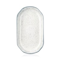 Блюдо Ardesto Siena, 32х18см, біло-сіре, порцеляна (AR2925SW)