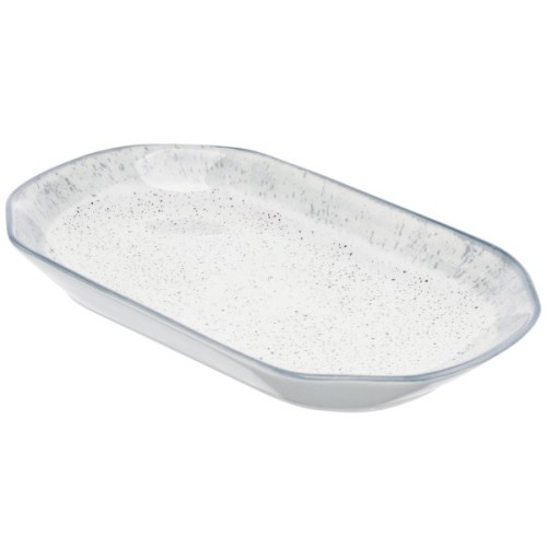 Блюдо Ardesto Siena, 32х18см, біло-сіре, порцеляна (AR2925SW)