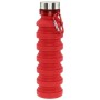 Пляшка для води Bergamo Pagoda силіконова 550 мл червоний (3000B-2)