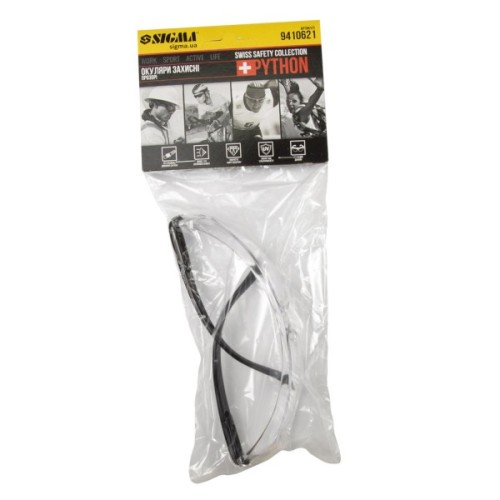 Захисні окуляри Sigma Python anti-scratch, прозорі (9410621)