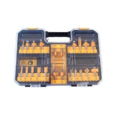 Набір фрез DeWALT діаметр хвостовика 8 мм, 22 шт. (DT90017)