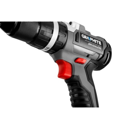 Шуруповерт Graphite Energy+ 18V безщітковий 58Нм, 3 шв., 0-500·0-1700об/хв (без АКБ та ЗП) (58G020)