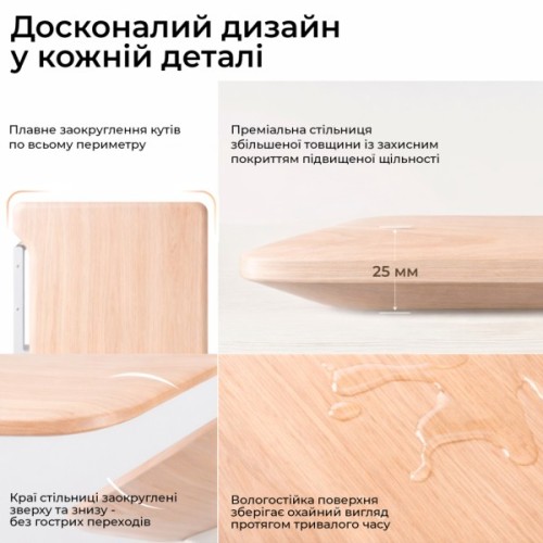 Комп'ютерний стіл Sihoo з електрорегулюванням висоти D07 1.8m Maple/White (D07A-102/D07J-102-AB/D07-P)