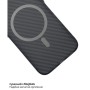 Чохол до мобільного телефона BeCover FIBRA Carbonite MagSafe Apple iPhone 17 Pro Max Black (715410)