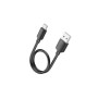 Дата кабель USB 2.0 AM to USB-C 0.25m 27W X96 Hyper black HOCO (6942007609401)