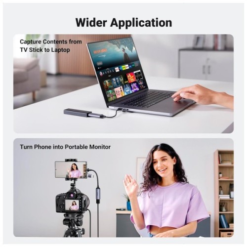 Перехідник USB/USB-C to HDMI 4K/60Hz Ugreen (40189)