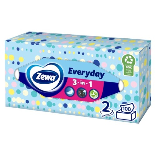 Серветки косметичні Zewa Everyday 100 шт. (7322540043464)
