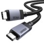 Дата кабель USB-C to USB-C 2.0m 240W 10Gbps braided black Ugreen (95619)