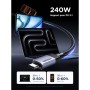 Дата кабель USB-C to USB-C 2.0m 240W 10Gbps braided black Ugreen (95619)