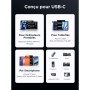 Дата кабель USB-C to USB-C 2.0m 240W 10Gbps braided black Ugreen (95619)