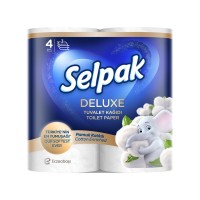 Туалетний папір Selpak Deluxe 3 шари 4 рулони (8690530046566)