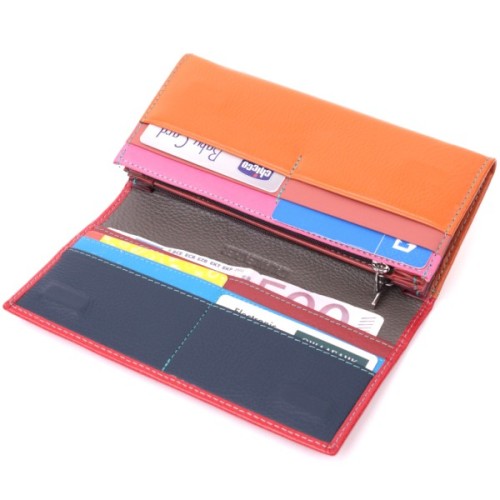 Гаманець ST Leather З натуральної шкіри Різнобарвний (22518)