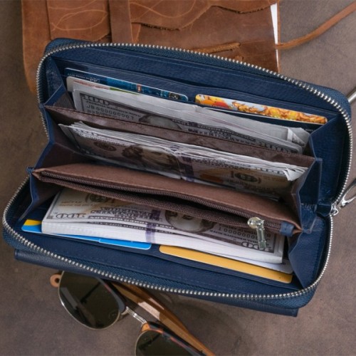 Гаманець ST Leather Темно-синій (19296)