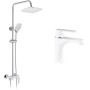 Душовий гарнітур Kroner Armada-W063 + змішувач Armada-W010 (CVS30214)
