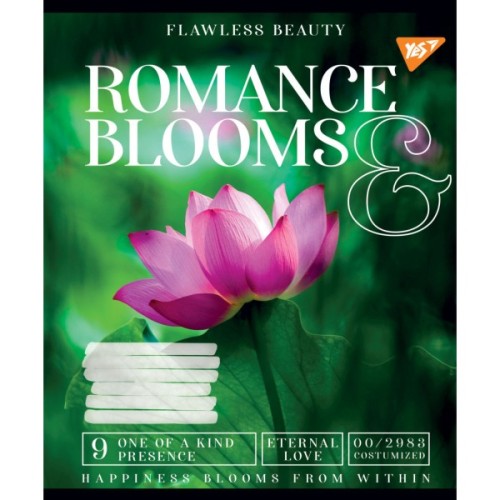 Зошит Yes А5 Romance blooms 48 аркушів, лінія (766460)