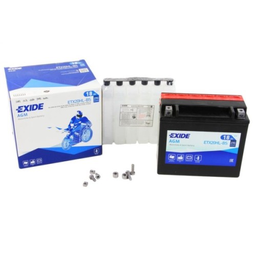 Акумулятор автомобільний EXIDE AGM 18Ah Ев (-/+) (270EN) (ETX20HL-BS)