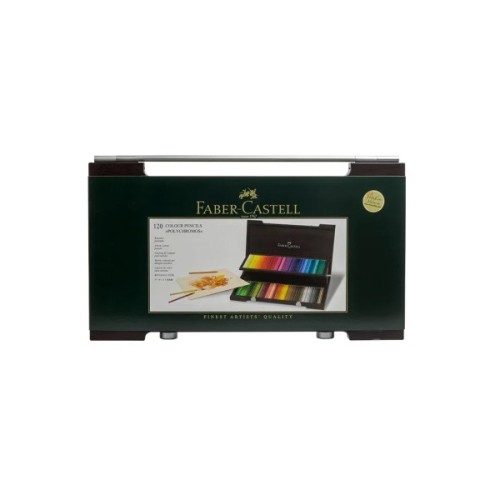Олівці кольорові Faber-Castell POLYCHROMOS художні 120 колорів у дерев'яному пеналі (110013) (22231)
