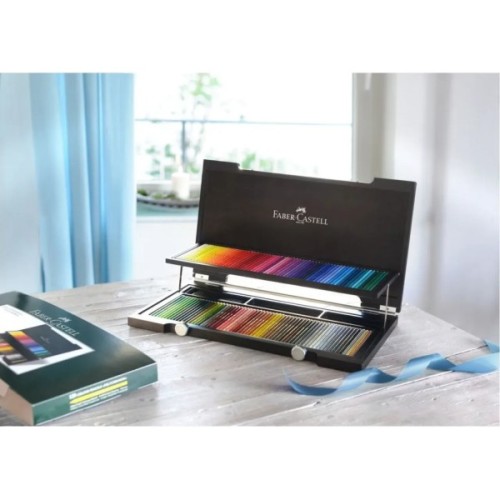 Олівці кольорові Faber-Castell POLYCHROMOS художні 120 колорів у дерев'яному пеналі (110013) (22231)