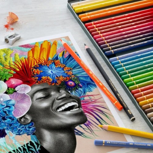 Олівці кольорові Faber-Castell POLYCHROMOS художні 120 колорів у дерев'яному пеналі (110013) (22231)