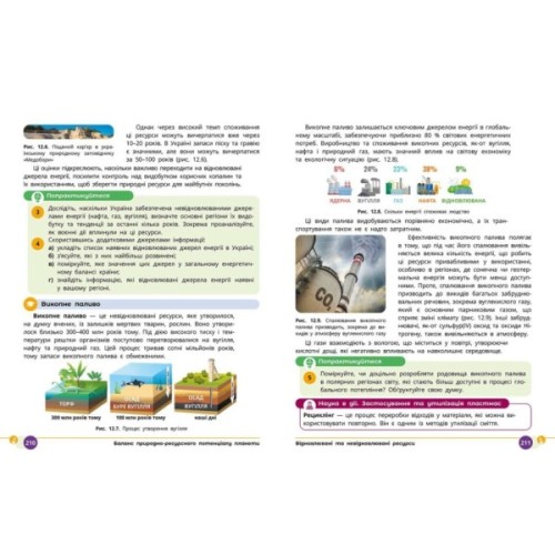 Підручник НУШ Природничі науки. 8 клас - Ю.І. Мандренко, Т.В. Лісіцкая, Ю.О. Омелянчук, Я.Ю. Шуляк Ранок (9786170995933)