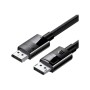 Кабель мультимедійний DisplayPort M to DisplayPort M 1.0m V1.4 braided DP114 black Ugreen (80390)