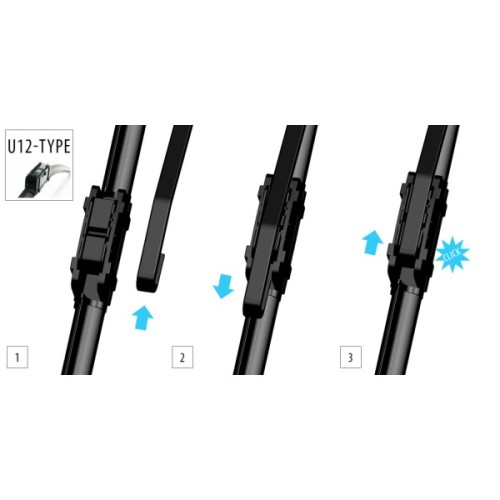 Щітка склоочисника OXIMO безкаркасна 800 mm / 32 (WU12700)