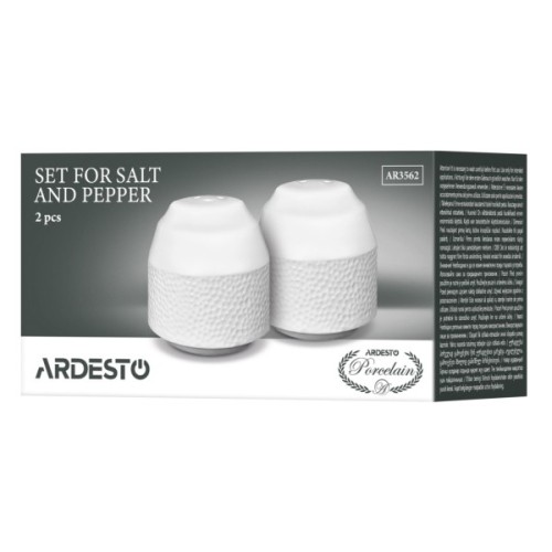 Набір для спецій Ardesto Ancona, для солі та перцю 2 предмети, 5.4х5.5см (AR3562)