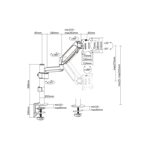 Кронштейн OfficePro MA721B