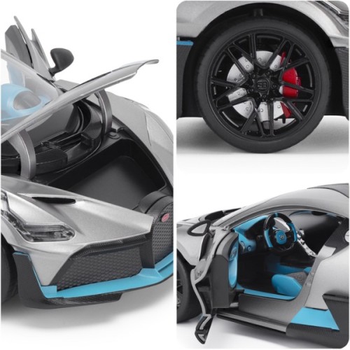 Машина TechnoDrive Bugatti Divo сірий 1:18 (250940BDGY)