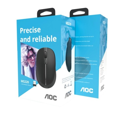 Мишка AOC MS220B Wireless Black (MS220B/LA)