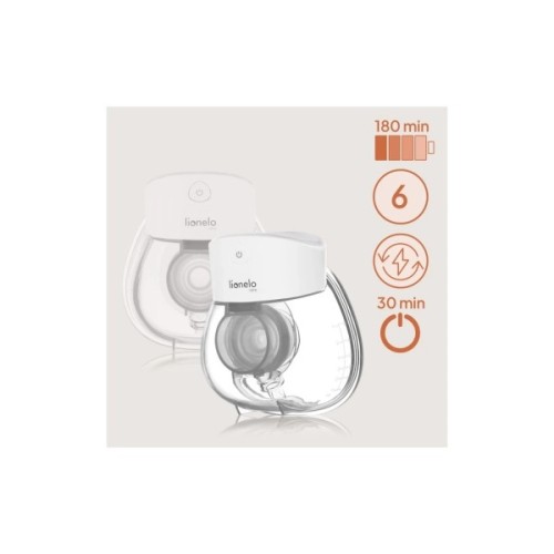 Молоковідсмоктувач Lionelo двофазний електричний Fidi Free Lumi White Natural (LOC-FIDI FREE LUMI WHITE NATURAL)