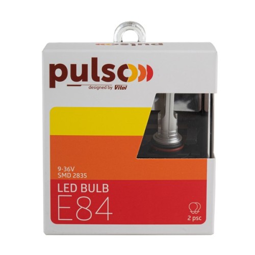 Автолампа PULSO E84-HB3/HB4/ 2835/9-36v/2x15w/2000Lm/4300K (E84-HB3/HB4Y)