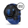 Смарт-годинник Garmin Instinct 3, 45mm, AMOLED, Black with Bolt Blue Band, GPS смарт-годинник (010-02936-03)