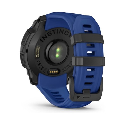 Смарт-годинник Garmin Instinct 3, 45mm, AMOLED, Black with Bolt Blue Band, GPS смарт-годинник (010-02936-03)