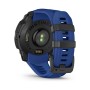 Смарт-годинник Garmin Instinct 3, 45mm, AMOLED, Black with Bolt Blue Band, GPS смарт-годинник (010-02936-03)