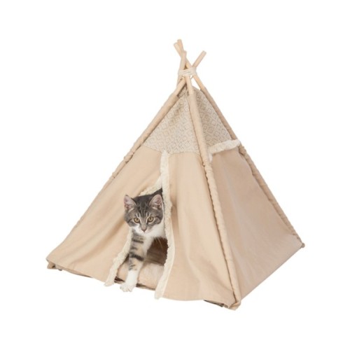 Будиночок для тварин Trixie Бохо 55х65х55 см бежевий (4053032619333)