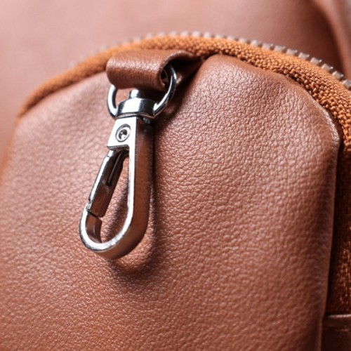 Сумка Vintage Жіноча крос-боді з монетницею з екошкіри Руда (22795)