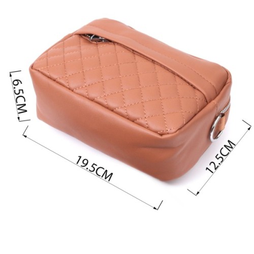 Сумка Vintage Жіноча крос-боді з монетницею з екошкіри Руда (22795)