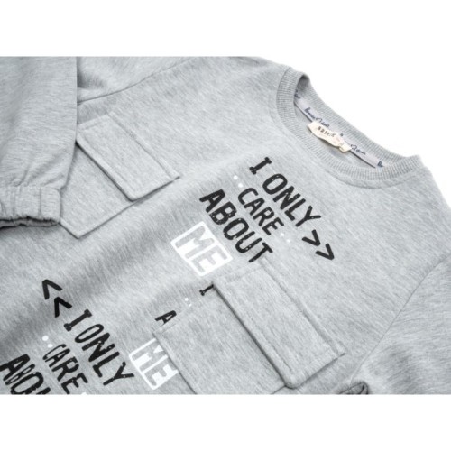 Кофта дитяча Breeze з кишенями (16048-152G-gray)