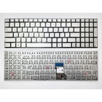 Клавіатура ноутбука ASUS UX501V серебр под подсв RU (A46154)
