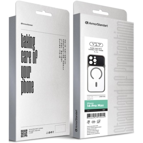 Чохол до мобільного телефона Armorstandart Y17 MagCase Apple iPhone 14 Pro Max Grey (ARM91484)