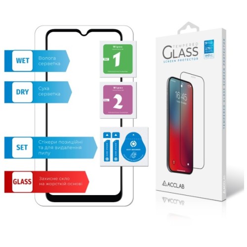 Скло захисне ACCLAB Full Glue Xiaomi Redmi A1 Black (1283126545306)